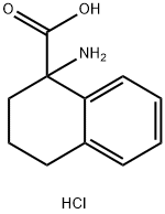 1-Amino-1,2,3,4-tetrahydro-1-naphthalenecarboxylic acid hydrochloride Struktur