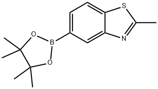 Benzothiazole, 2-methyl-5-(4,4,5,5-tetramethyl-1,3,2-dioxaborolan-2-yl)- Struktur