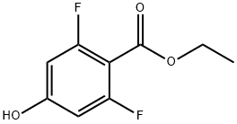 Ethyl 2,6-difluoro-4-hydroxybenzoate Struktur