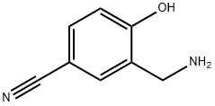 3-(aminomethyl)-4-hydroxybenzonitrile Struktur