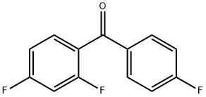 (2,4-Difluoro-phenyl)-(4-fluoro-phenyl)-methanone Struktur