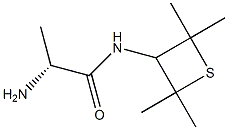 Propanamide, 2-amino-N-(2,2,4,4-tetramethyl-3-thietanyl)-, (2R)-
 Struktur