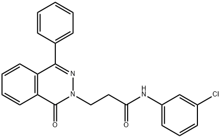 N-(3-chlorophenyl)-3-(1-oxo-4-phenylphthalazin-2(1H)-yl)propanamide Struktur