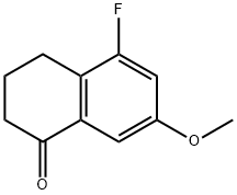 5-Fluoro-7-methoxy-3,4-dihydro-2H-naphthalen-1-one Struktur