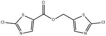 (2-Chlorothiazol-5-yl)methyl 2-chlorothiazole-5-carboxylate Struktur