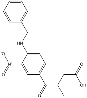 4-(4-(benzylamino)-3-nitrophenyl)-3-methyl-4-oxobutanoic acid