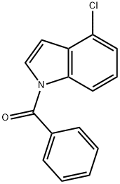 (4-Chloro-1H-indol-1-yl)(phenyl)methanone Struktur