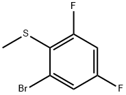 1-Bromo-3,5-difluoro-2-methylsulfanylbenzene Struktur