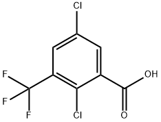 2,5-Dichloro-3-(trifluoromethyl)benzoic acid Struktur