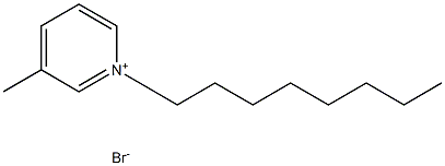 N-octyl-3-metylpyridinium bromide Struktur