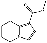 methyl 5,6,7,8-tetrahydro-1-indolizinecarboxylate Struktur