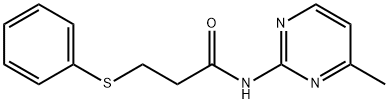 N-(4-methylpyrimidin-2-yl)-3-(phenylsulfanyl)propanamide Struktur