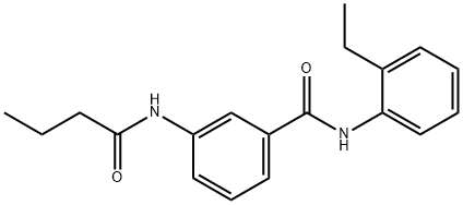 3-(butanoylamino)-N-(2-ethylphenyl)benzamide Struktur