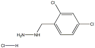 [(2,4-dichlorophenyl)methyl]hydrazine hydrochloride Struktur