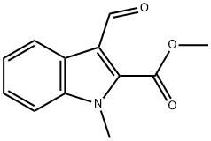 methyl 3-formyl-1-methyl-1H-indole-2-carboxylate Struktur