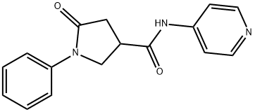 5-oxo-1-phenyl-N-(pyridin-4-yl)pyrrolidine-3-carboxamide Struktur