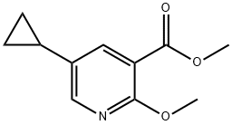 Methyl 5-cyclopropyl-2-methoxynicotinate Struktur