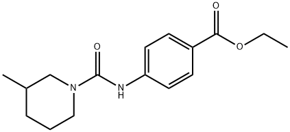 ethyl 4-(3-methylpiperidine-1-carboxamido)benzoate Struktur