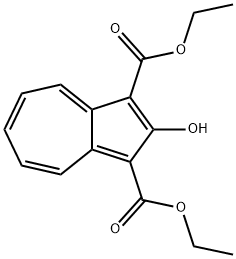 diethyl 2-hydroxyazulene-1,3-dicarboxylate Struktur