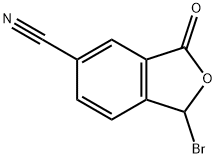 1-bromo-3-oxo-1,3-dihydroisobenzofuran-5-carbonitrile Struktur