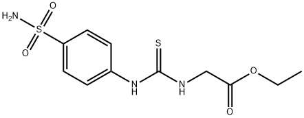 ethyl 2-(3-(4-sulfamoylphenyl)thioureido)acetate Struktur