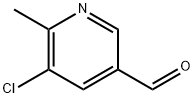 5-chloro-6-methyl-3-Pyridinecarboxaldehyde Struktur