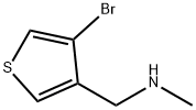 (4-Bromo-thiophen-3-ylmethyl)-methyl-amine Struktur