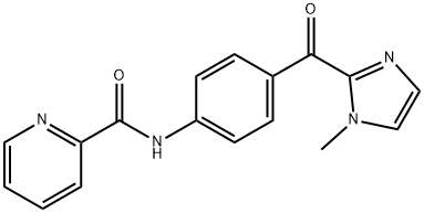 N-{4-[(1-methyl-1H-imidazol-2-yl)carbonyl]phenyl}-2-pyridinecarboxamide Struktur