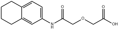 [2-oxo-2-(5,6,7,8-tetrahydro-2-naphthalenylamino)ethoxy]acetic acid Structure