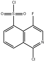 1-chloro-4-fluoroisoquinoline-5-sulfonyl chloride Struktur