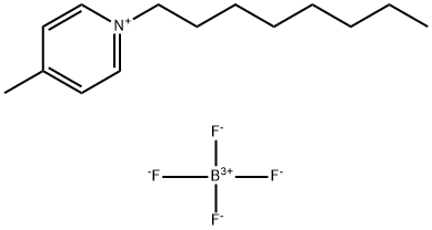 N-octyl-4-metylpyridinium tetrafluoroborate Struktur