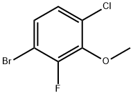 1-bromo-4-chloro-2-fluoro-3-methoxybenzene Struktur