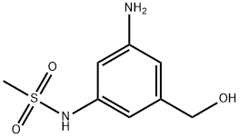 N-(3-Amino-5-(hydroxymethyl)phenyl)methanesulfonamide Struktur