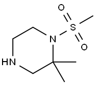 Piperazine, 2,2-dimethyl-1-(methylsulfonyl)- Struktur