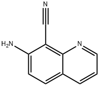 7-aminoquinoline-8-carbonitrile Struktur