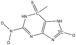 6-Methylthioguanine-[13C,D3] Struktur