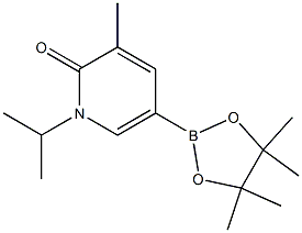 1-isopropyl-3-methyl-5-(4,4,5,5-tetramethyl-1,3,2-dioxaborolan-2-yl)pyridin-2(1H)-one Struktur