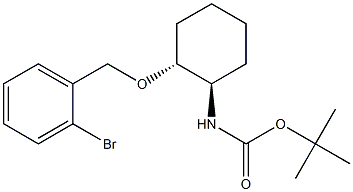 Trans-Tert-Butyl (2-((2-Bromobenzyl)Oxy)Cyclohexyl)Carbamate Struktur