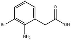 2-(2-Amino-3-bromophenyl)acetic acid Struktur