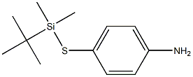 4-[tert-butyl(dimethyl)silyl]sulfanyl-aniline Struktur