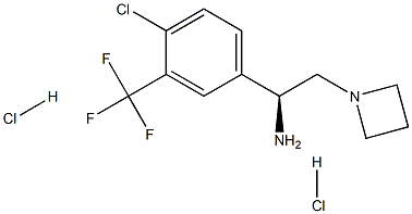 (S)-2-(azetidin-1-yl)-1-(4-chloro-3-(trifluoromethyl)phenyl)ethanamine dihydrochloride Struktur