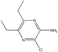 3-Chloro-5,6-diethyl-pyrazin-2-ylamine Struktur