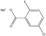 sodium 5-chloro-2-fluorobenzoate Struktur