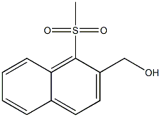 (1-(methylsulfonyl)naphthalen-2-yl)methanol Struktur