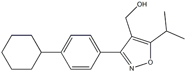 (3-(4-cyclohexylphenyl)-5-isopropylisoxazol-4-yl)methanol Struktur