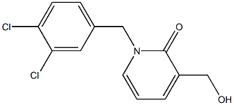 1-(3,4-dichlorobenzyl)-3-(hydroxymethyl)pyridin-2(1H)-one Struktur