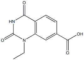 1-ethyl-2,4-dioxo-1,2,3,4-tetrahydroquinazoline-7-carboxylic acid Struktur