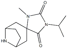 1'-isopropyl-3'-methyl-8-azaspiro[bicyclo[3.2.1]octane-3,4'-imidazolidine]-2',5'-dione Struktur