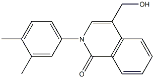 2-(3,4-dimethylphenyl)-4-(hydroxymethyl)isoquinolin-1(2H)-one Struktur