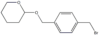 2-(4-(bromomethyl)benzyloxy)tetrahydro-2H-pyran Struktur